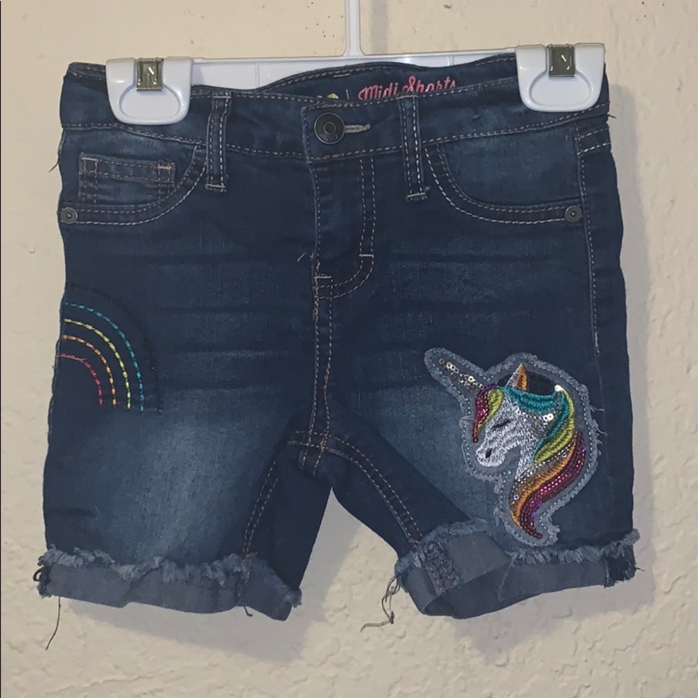 Little girl unicorn shorts